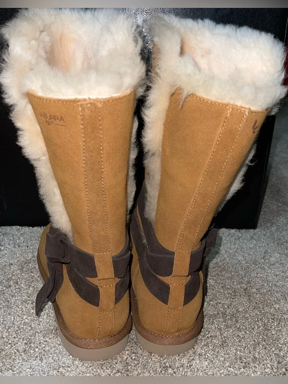 Koolaburra Rozalia Women’s tall winter boot 8 chestnut suede